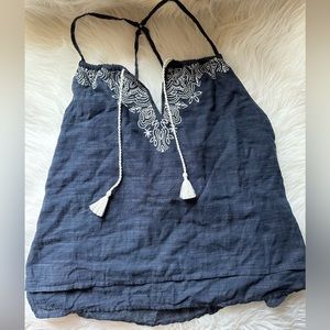 New! Abercrombie & Fitch Size Medium Embroidered Tank